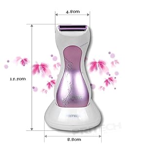 Pritech Electric Shaver Waterproof Rechargeable Shaver Purple - Image 3