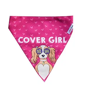 Lana Paws Diva - Cover Girl Dog Bandana/Dog Scarf (Size M-L)