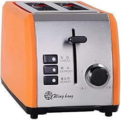 Grille-Pain Automatique Mini-Grille-Pain En Acier Inoxydable Maison Petit-Déjeuner Chauffeur Pilote Multifonction Large Fente Conception Taille 2 Tranche
