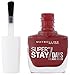 Maybelline New York Super Stay 7 Days Gel Nail Polish – Deep Red Finish Nail Polish Forever Strong Make-Up/Colour Ultra Strong Hold With UV Lamp in Rich Red – 1 x 10 ml