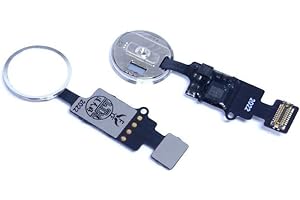 Handywest Kompatibel für iPhone 8 Home Button Flex Knopf Touch ID Finger Sensor Part Silver 821-01096-03