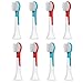 Produktbild 8 stk (2x4) E-Cron® Aufsteckbürsten (Kleine Köpfe) für Kinder, Kompatibel Ersatzbürsten für Philips Sonicare Kids Elektrische Zahnbürste. Passend auf alle Philips Sonicare Kinder Zahnbürsten.