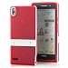 Produktbild Saxonia. Silikon Stand Case für Huawei Ascend P6 Slim Case Hülle mit Standfuß Rot