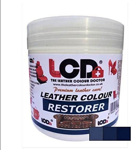 Carbusonic Leather colour restorer for faded, worn scuffed leather Interiors and sofas. (Dark Blue)