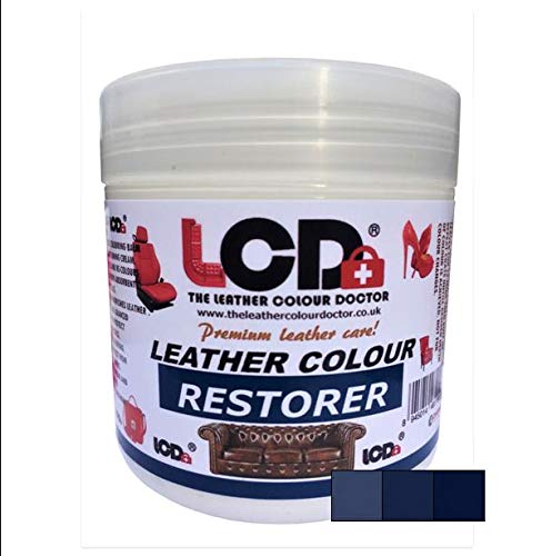 Carbusonic Leather colour restorer for faded, worn scuffed leather Interiors and sofas. (Dark Blue)