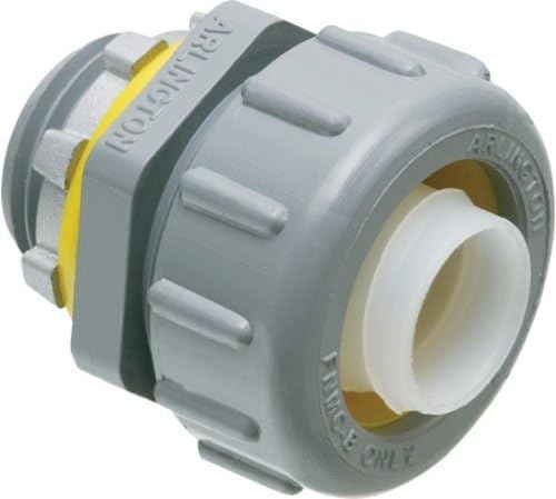 Arlington NMLT50 1/2-Inch Straight Liquid-Tight Connector, Non-Metallic, 100-Pack by Arlington Industries