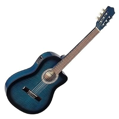 Stagg C546TCE BLS Guitare électro-acoustique en épicéa/acajou Blueburst