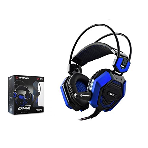 Preisvergleich Produktbild Rampage SN-R5 Stereo Gaming-Headset Gaming-Headset Mikrofon Kopfhörer PC (Blau)