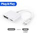 Produktbild HDMI Adapter Kabel, 1080P Blitz Digital AV Adapter, HDMI Sync Bildschirm Anschluss Kompatibel mit Phone & Pad, Unterstützung OS 11 und vor [Netzteil benötigt]