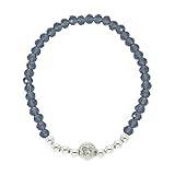  Filigranes Armband * Glasperlen silberner Buddha