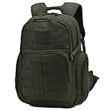 WIDERSTANDSMATERIALIEN.Der Rucksack ist wasserabweisend, leicht zu reinigen und sehr langlebig. Es hat ein Multi-Pocket-Design, der Rucksack ist auch bequem zu tragen über einen langen Zeitraum. Die Schulterriemen lassen sich leicht in der Länge einstellen.