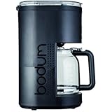 Bodum Bistro – Cafetera eléctrica programable con filtro permanente negro 1,5 L, 900 W