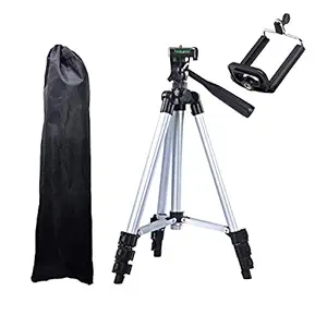 Creatif Ventures TPD-3110-S Portable Travel Lightweight Aluminum Tripod for Mobile Phone with Nylon Carry Case | Smartphone Mount for All Smartphone & DSLR Camera