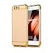 Produktbild HongHuShop Hybrid 3 in 1 Abnehmbar Überzug Rahmen Für Huawei P10 Lite Einfach Luxus Galvanisieren Plated PC Textur Schale Schutzhülle Bumper Case Cover Skin für Huawei P10 Lite - Weiß