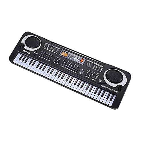 Preisvergleich Produktbild Jiobapiongxin 61 Tasten Elektronische Klaviertastatur Mit Mikrofon Kinder Musikinstrument JBP-X