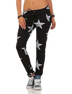 Mr. Shine Damen Sweatpants Baggy Hose Boyfriendhose Freizeithose Jogginghose Fitness Sporthose Yogapants Jogger...
