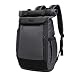 Produktbild Neuleben Rucksack Roll Top Kurierrucksack mit USB Ladeport Laptopfach Brustgurt Wasserabweisend Ruckäcke Daypack für Damen Herren (Grau)