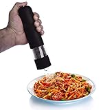 Molinillo de pimienta eléctrica para especias de hierbas con luz LED y molinillo de pimienta para cocina. Accesorios para molinillos automáticos.