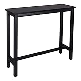 MATERIAL: Bastidor realizado en metal resistente pintado, muy estable.El tablero de la mesa de MDF con un grosor de 25 mm es impermeable, resistente a rasguños y fácil de mantener.