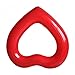 Produktbild Herzförmige Schwimmringe PVC Verdickung Erwachsene Reise Tragbarer Strand Pool Schwimmende Reihe Aufblasbare Spielzeuge (Color : Red, Size : M)