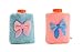 2 Packs Fluffy Bow Knot Mini Hot Water Bottles (Color May Vary)