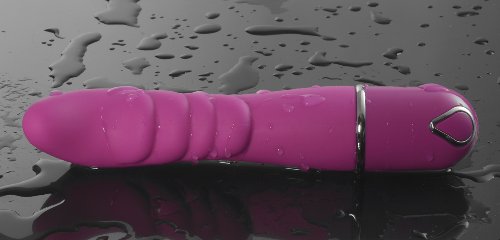 Deluxe-Vibrator-silky-soft-G-spot-vibrator-made-of-silicone-with-wavy-surface