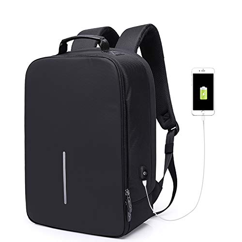 Preisvergleich Produktbild Road&Cool Laptop Rucksack Freizeit Reiserucksack Computertasche Mit USB-Ladeanschluss Studententasche Männer Geschäftskapazität Outdoor-Multi-Layer-Staufach Rucksack