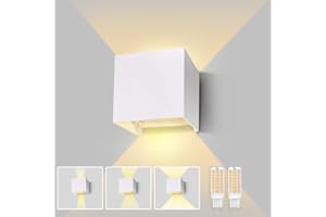 Lureshine Applique Murale Exterieur Angle de Faisceau Réglable G9 LED Lampe Exterieur Blanc Chaud 3000K Lampe Exterieure Murale Aluminium Applique Exterieur Convient Pour Intérieur/Extérieur（Blanc