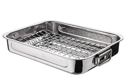 Preisvergleich Produktbild RECHTECKPFANNE 35CM M. ROST