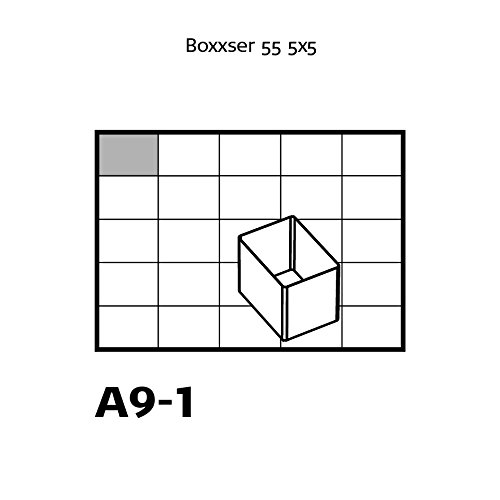 raaco Einsatzset, Ordnungssysteme, Typ 55 A: 16xA9-1, transparent, 105347 - 6