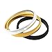 Produktbild TENDYCOCO Metallarmband Armband Dehnbares Armband Federarmband Manschette (Schwarz + Silber + Golden) 3St