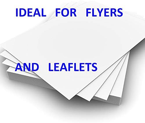 80 Sheets A5 250 GSM Glossy 2 Sided Laser Printer Paper - Flyers/Leaflets - Laser - Digital - Craft by Garda