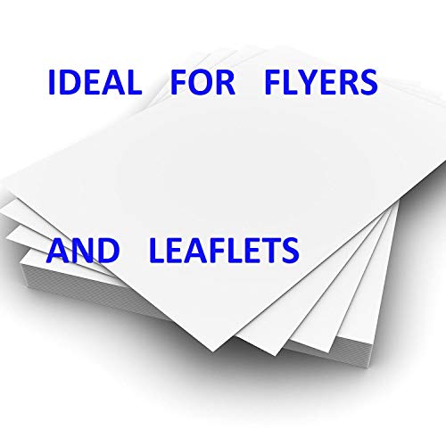 80 Sheets A5 250 GSM Glossy 2 Sided Laser Printer Paper - Flyers/Leaflets - Laser - Digital - Craft by Garda