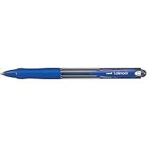 Bolígrafo Uni-ball Laknock - Punta Extraancha 1.0 Mm, Recargable, Agarre De Goma, Color Negro