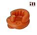 Inflatable baby bath seat pump integrated for 6months - 5 years (orange)
