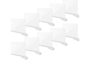 Okydoky 10 Stücke Acrylregal Regaltrenner, Trennwand Regal, Regalteiler Regalsystem ohne Bohren für Bücherregal, Kleiderschrank und Hängeregale(GB,10pcs.DE)