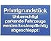 Produktbild 5 Stk. Gebotsschild 'Privatgrundstück Parken verboten' - 400x250mm