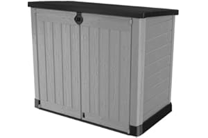 ONDIS24 Keter Store It Out Max garden box, garbage can, appliance box, shed for 2 x 240 liter garbage cans.