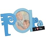 Giftgarden 10x15 Bilderrahmen mit Papa-Buchstabe blau