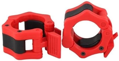 Q Sports Olympic Weight Bar Clamp Collars: 50mm Bar Lock Jaw Collar Clips | Perfect For Barbell Bars, Curl Bars, Dumbbell Bars, Tricep Bars & More