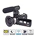 Produktbild AUTOECHO 4K-Videokamera-Camcorder Ultra-HD-Digital-WiFi-Kamera 30,0 MP 7,6 cm Touchscreen 16-fach-Digitalzoom-Recorder mit Lithium-Akku