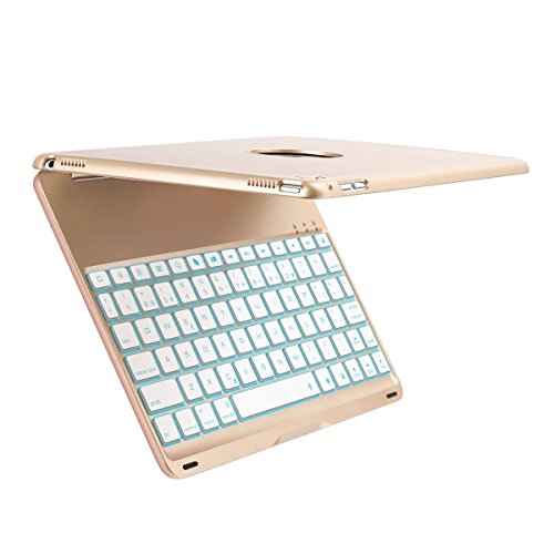 Mejor iiEGrow Compatible para Teclado para iPad Pro 9.7 (Modelo
A1673/A1674/A1675), para iPad Air 2 (Modelo A1566 / A1567, Excepto La
Parte del Altavoz) - Oro, Español en Amazon