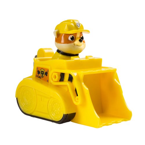 Imagen 3 de Paw Patrol - Racers - Rubble - Mini Vehículo al Rescate La Patrulla Canina - Medidas 6.4x9.5x7.6 cm