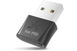 Avantree DG80-Gaming - Adaptateur Dongle USB Bluetooth 5.3 pour PS5 et Consoles de Jeu, avec aptX-Adaptive et Faible Latence, Clé émetteur Audio sans Fil pour Bluetooth Casques et Écouteurs