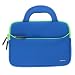 Produktbild Tablet Schutzhülle | Evecase Universal 10.1 Zoll Neopren Tablet Case mit Vorderseitigem Zubehörfach für Tablets Lenovo Acer Asus iPad Samsung - Blau / Lindgrün L
