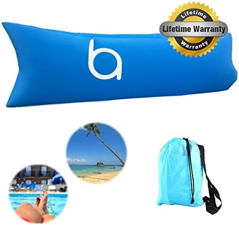 Inflatable Lounger Portable Sofa Couch with Carry Storage Beach Bag, Waterproof Air Sofa, Inflatable Lounger, Air sofa Couch Bed Pool, Float for Indoor/Outdoor, Travelling, Camping Equipment, Hiking