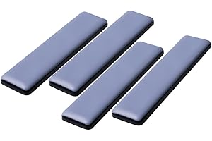 HICYCLE2 Furniture Sliders For Carpet And Hardwood Floors Adhesive Furniture Glides Self-Stick Furniture Sliders pads (rectangle25*100mm, 4)