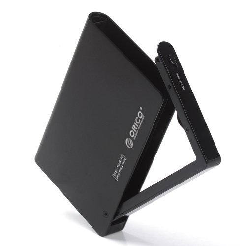 ORICO Werkzeug frei Aluminium USB 3.0 eSATA zu SATA 2,5 Zoll Festplatte Externes Gehäuse für 9,5mm & 12,5mm SATA HDD & SSD – Schwarz. - 3