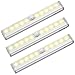 Price comparison product image AMIR LED Schrankbeleuchtung, 10 LED Nachtlicht mit Bewegungsmelder, Auto On/Off schranklicht mit Magnetstreifen, 3er Set Batteriebetrieben Bewegungssensor Licht f¨¹r Schlafzimmer, Garderobe, Schubfach