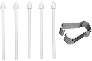 RENWOX 5pcs Ersatz Stylus Pen Spitzen Tips für Samsung Galaxy Tab S9 /Tab S9 Ultra/Tab S9+ Plus/Tab S9 FE/Tab S9 FE+ Tablette Touchscreen S Stiftspitzen mit Clip Weiß